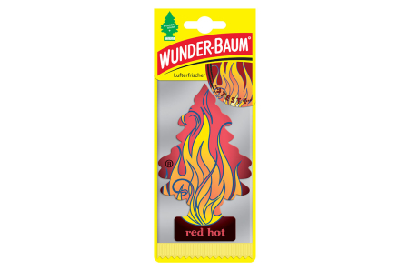 Accesorii Autoturisme - Odorizant Auto Brăduț Wunder-Baum Red Hot, Parfum Intens și Picant de Scorțișoară