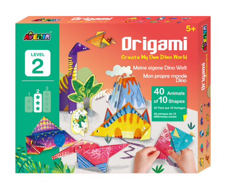 Arts Crafts - Origami - Dinozauri - nivel 2 - Avenir - BazaRapid.ro