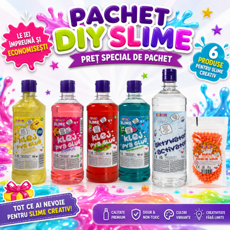 Slime si Jucarii Senzoriale - Pachet Slime DIY - Fruity Sweet - Tuban - BazaRapid.ro