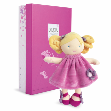 Jucarii Bebelusi si Plus - Papusa din plus - Rosa, 28 cm, roz - Jolijou - BazaRapid.ro