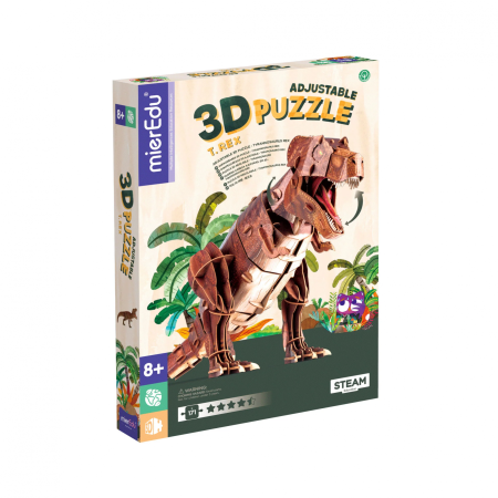 Puzzle 3D reglabil - TYRANNOSAURUS REX (deluxe) - mierEdu - BazaRapid.ro