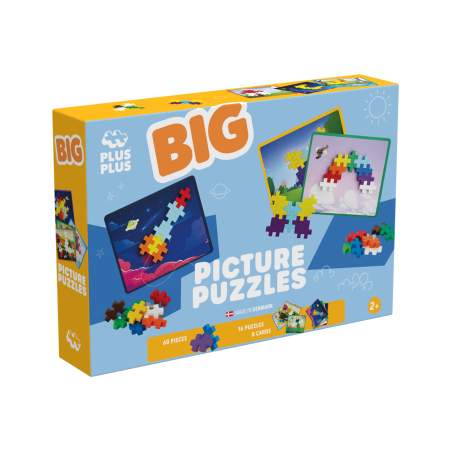 Seturi Constructie - Puzzle Plus-Plus, 60 piese mari, Imagini - Plus Plus - BazaRapid.ro