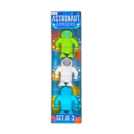 RECHIZITE CREATIVE - Radiere astronaut - set de 3 - Ooly - BazaRapid.ro