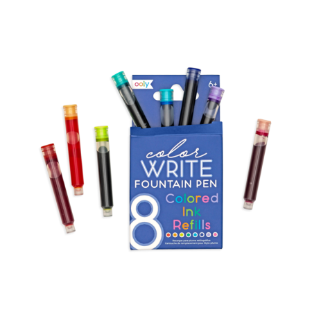 RECHIZITE CREATIVE - Rezerve Color Write pentru stilouri - set 8 culori - Ooly - BazaRapid.ro