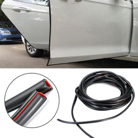 Accesorii Autoturisme - Rola Ornament Auto de tip "U" pentru muchii sau grila ventilatie, 15m liniari, culoare Neagra