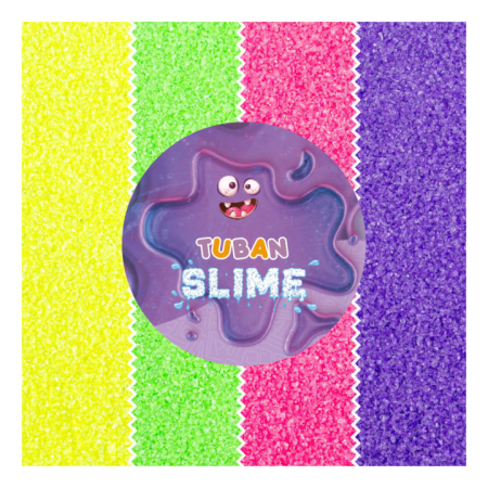 Slime si Jucarii Senzoriale - Sclipici mineral pentru slime, Neon Dust, 4 culori, 32 g - Tuban - BazaRapid.ro