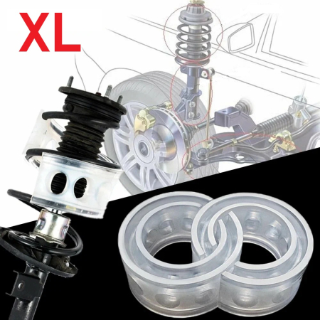 Accesorii Roti - Set 2 inele distantiere pentru intarire arcuri autovehicule, material cauciuc siliconat, marime XL