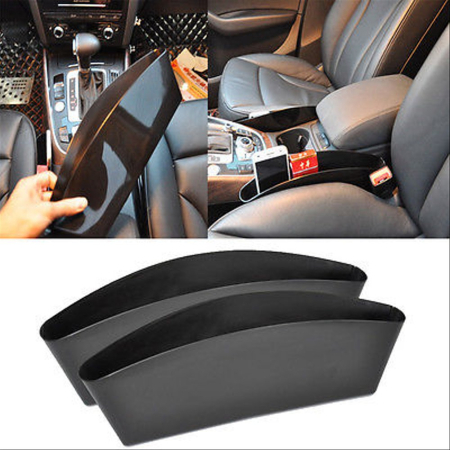 Capace Prezoane - Set 2 organizatoare auto de tip "buzunar", montaj intre scaun si consola centrala, dimensiune 35 x 11 cm