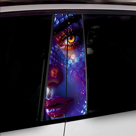 Stickere Stalp Usa - Set 2 stickere decorative pentru stalpii usilor, print autoadeziv de inalta rezolutie, dimensine 2 buc x 50 x 22 cm , cod: AVX-SSU-03