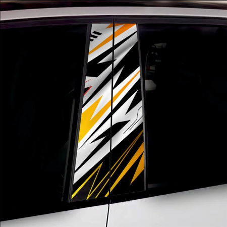 Stickere si Printuri - Set 2 stickere decorative pentru stalpii usilor, print autoadeziv de inalta rezolutie, dimensine 2 buc x 50 x 22 cm , cod: AVX-SSU-24