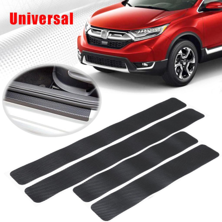 Accesorii Exterior - Set 4 bucati protectie praguri Carbon 3D Universal culoare neagra