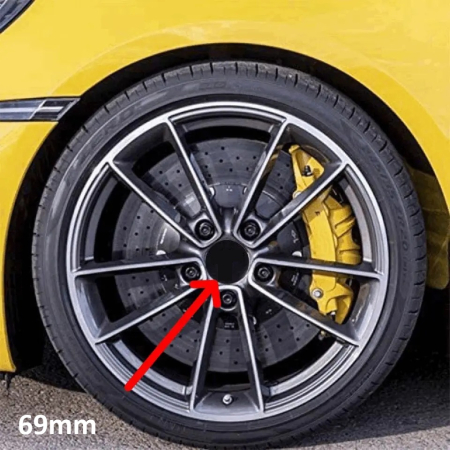 Accesorii Autoturisme - Set 4 capace centrale pentru jante aliaj, diametru 69 mm, culoare negru