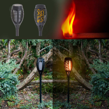 Accesorii Gradina - Set 4 lampi solare de gradina tip "Torta" cu 12 LED-uri