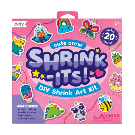 RECHIZITE CREATIVE - Set artistic DYI - Shrink-Its! - creaza brelocuri prin micsorare - Cute Crew - Ooly - BazaRapid.ro