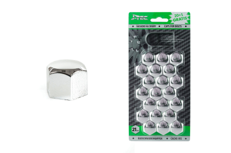 Capace Prezoane - Set capace prezoane 21 mm, culoare Crom