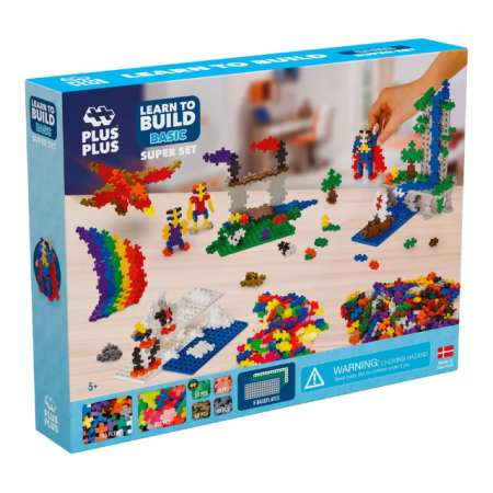 Seturi Constructie - Set constructie Plus-Plus, 1200 piese, culori standard - Plus Plus - BazaRapid.ro