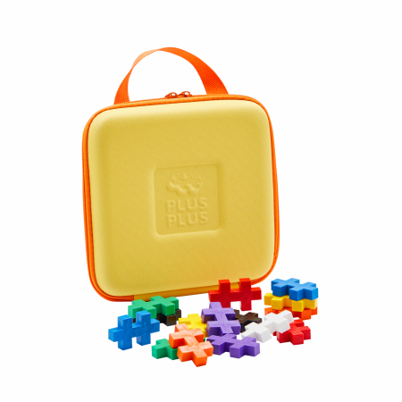Seturi Constructie - Set constructie Plus-Plus, 15 piese mari, portabil, in geanta cu fermoar - Plus Plus - BazaRapid.ro
