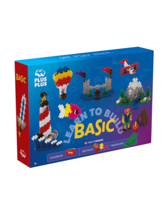 Seturi Constructie - Set constructie Plus-Plus, 600 piese, Invata sa construiesti - Plus Plus - BazaRapid.ro