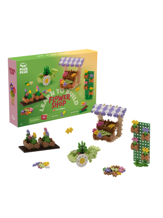 Seturi Constructie - Set constructie Plus-Plus, 600 piese, Invata sa construiesti - Florarie - Plus Plus - BazaRapid.ro