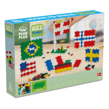 Seturi Constructie - Set constructie Plus-Plus, 700 piese, Steaguri - Plus Plus - BazaRapid.ro
