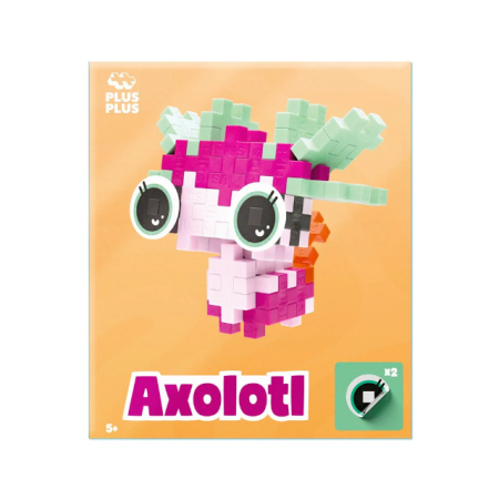 Seturi Constructie - Set constructie Plus-Plus, ANIMALUTE - Axolotl adorabil - Plus Plus - BazaRapid.ro