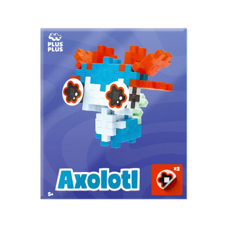 Seturi Constructie - Set constructie Plus-Plus, ANIMALUTE - Axolotl artistic - Plus Plus - BazaRapid.ro
