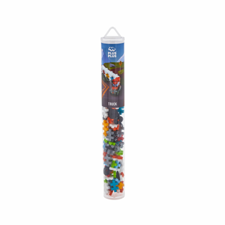 Seturi Constructie - Set constructie Plus-Plus, tub 100 piese, Camion - Plus Plus - BazaRapid.ro