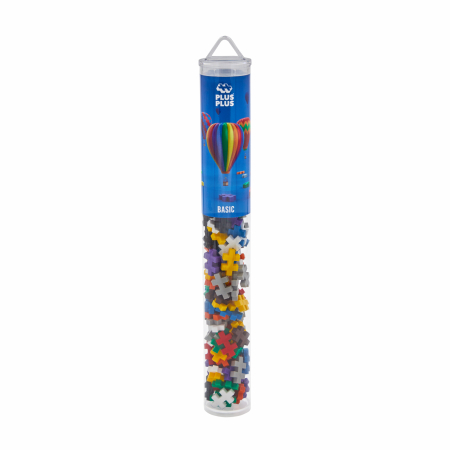 Seturi Constructie - Set constructie Plus-Plus, tub 100 piese, culori standard - Plus Plus - BazaRapid.ro
