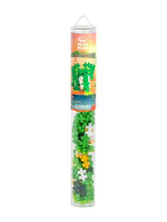 Seturi Constructie - Set constructie Plus-Plus, tub 100 piese, Elefant - Plus Plus - BazaRapid.ro