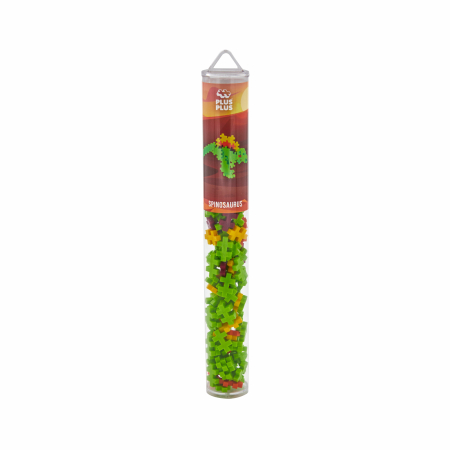 Seturi Constructie - Set constructie Plus-Plus, tub 100 piese, Spinosaurus - Plus Plus - BazaRapid.ro