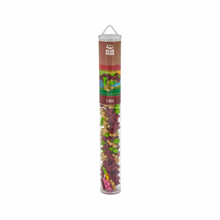 Seturi Constructie - Set constructie Plus-Plus, tub 100 piese, T-Rex - Plus Plus - BazaRapid.ro