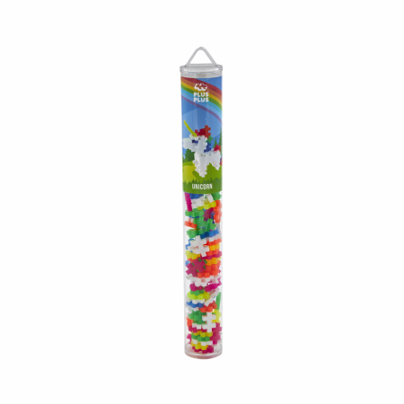 Seturi Constructie - Set constructie Plus-Plus, tub 100 piese, Unicorn - Plus Plus - BazaRapid.ro