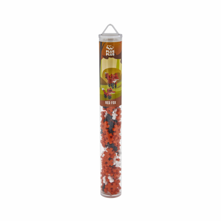 Seturi Constructie - Set constructie Plus-Plus, tub 100 piese, Vulpe - Plus Plus - BazaRapid.ro
