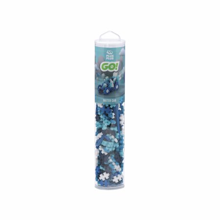 Seturi Constructie - Set constructie Plus-Plus, tub 200 piese, Masini colorate - Apa - Plus Plus - BazaRapid.ro