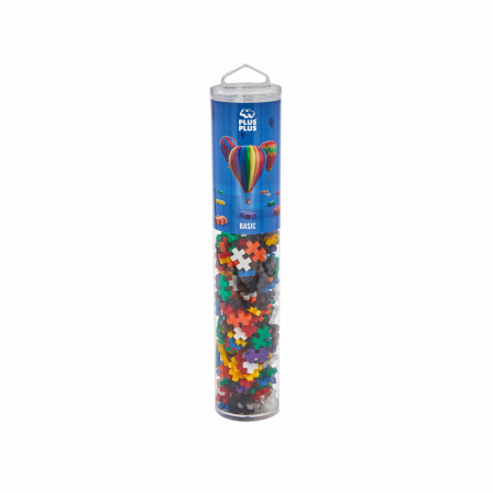 Seturi Constructie - Set constructie Plus-Plus, tub 240 piese, Basic, culori standard - Plus Plus - BazaRapid.ro
