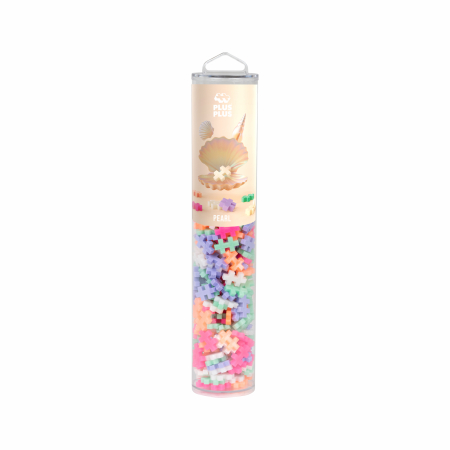 Seturi Constructie - Set constructie Plus-Plus, tub 240 piese, Pearl Mix, culori perlate - Plus Plus - BazaRapid.ro