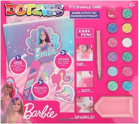 JUCARII - Set creativ 5 in 1, Barbie, pictura cu diamante - Diamond Dotz® - BazaRapid.ro