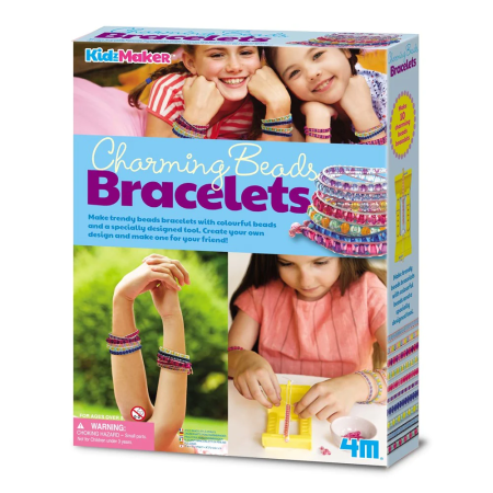 Arts Crafts - Set creativ - Bratari cu margele - 4M - BazaRapid.ro