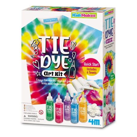 Arts Crafts - Set creativ - colorare textile Tie Dye Art - 4M - BazaRapid.ro
