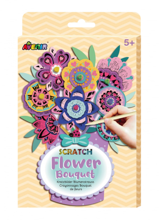 Arts Crafts - Set creativ de razuit Buchet - Flori - Avenir - BazaRapid.ro
