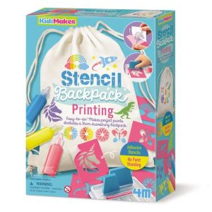 STEM educativ - Set creativ - Imprimare cu sabloane pentru textile - 4M - BazaRapid.ro