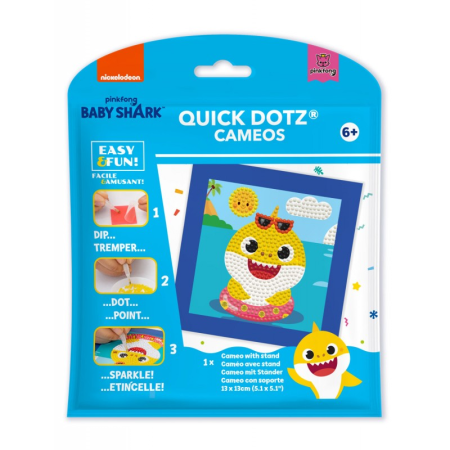 JUCARII - Set creativ pictura cu diamante - Baby Shark - Diamond Dotz® - BazaRapid.ro