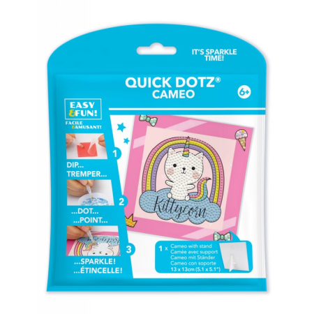 JUCARII - Set creativ pictura cu diamante - Kittycorn- pisica unicorn - Diamond Dotz® - BazaRapid.ro