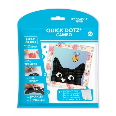 JUCARII - Set creativ pictura cu diamante - Mischievous - Pisica - Diamond Dotz® - BazaRapid.ro
