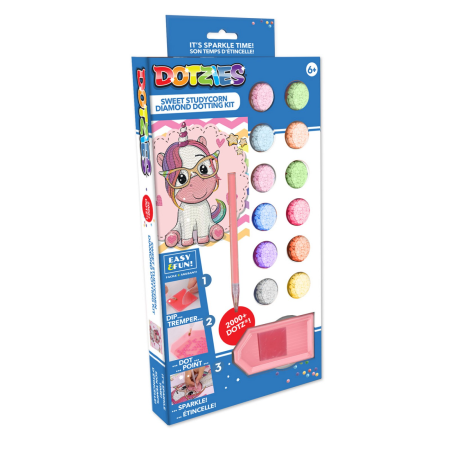 JUCARII - Set creativ pictura cu diamante - Unicorn student - Diamond Dotz® - BazaRapid.ro