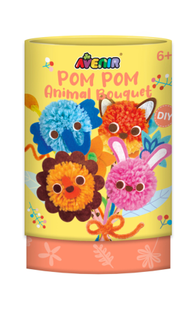 Set creativ Pom Pom - buchet animalute - Avenir - BazaRapid.ro