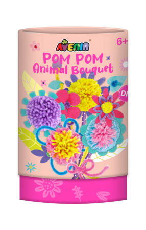 Set creativ Pom Pom - buchet flori - Avenir - BazaRapid.ro