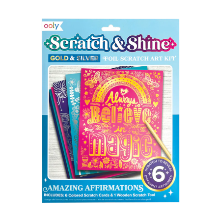Set creativ Razuieste si Straluceste - Amazing Affirmations - Ooly - BazaRapid.ro