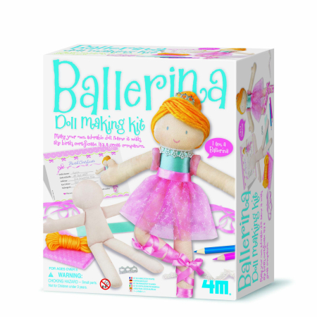 Arts Crafts - Set creativ Realizeaza propria papusa - Balerina - 4M - BazaRapid.ro