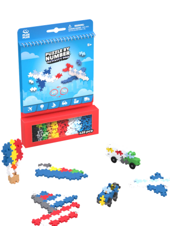 Seturi Constructie - Set de Activitati Plus-Plus, 125 piese, Mijloace de transport - Plus Plus - BazaRapid.ro